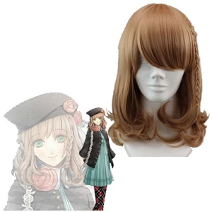 Gold 45cm Amnesia Heroine Cosplay Wig