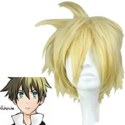 Golden 35cm Arcana Famiglia Liberta Cosplay Wig
