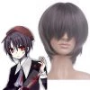 Gray 32cm When They Cry 3 Umineko No Naku Koro Ni Kanon Nylon Cosplay Wig