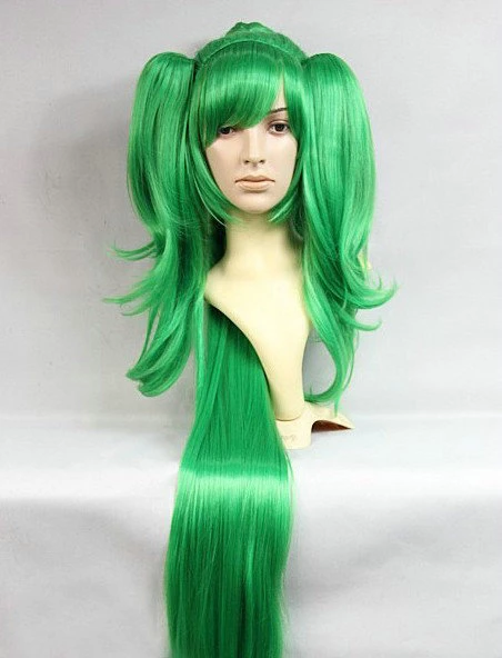 100cm Green Smile PreCure! Nao Midorikawa Cure March Nylon Cosplay Wig 4 100cm Green Smile PreCure! Nao Midorikawa Cure March Nylon Cosplay Wig - Image 2