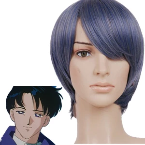Grey Blue 32cm Sailor Moon Chiba Mamoru Cosplay Wig