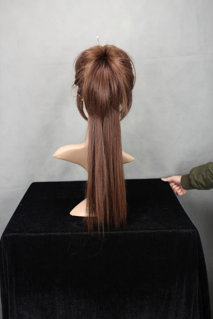 Brown 80cm Hakuouki Toudou Heisuke Cosplay Wig 7 Brown 80cm Hakuouki Toudou Heisuke Cosplay Wig - Image 5