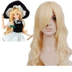 Light Gold 90cm Touhou Project Kirisame Marisa Cosplay Wig