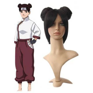 35cm Black Naruto Tenten Cosplay Wig 3 35cm Black Naruto Tenten Cosplay Wig