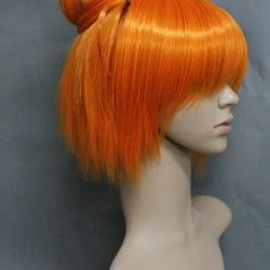 60cm Orange Smile PreCure! Akane Hino Cure Sunny Nylon Cosplay Wig -Cosplay Shopper Store image orange smile precure akane hino cure sunny nylon cosplay wig02 4 1