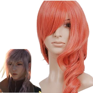 Pink 65cm Final Fantasy Eclair Cosplay Wig 3 Pink 65cm Final Fantasy Eclair Cosplay Wig