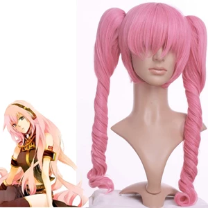 Pink 70cm Vocaloid Luka Nylon Cosplay Wig 3 Pink 70cm Vocaloid Luka Nylon Cosplay Wig