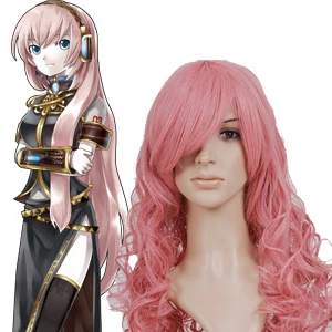 Pink 90cm Vocaloid Megurine Luka Nylon Cosplay Wig 3 Pink 90cm Vocaloid Megurine Luka Nylon Cosplay Wig