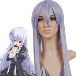 Purple 80cm Night Wizard Anzelotte Nylon Cosplay Wig