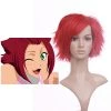Red 32cm Bleach Haineko Nylon Cosplay Wig