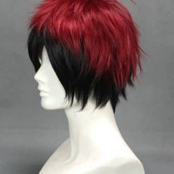 Red And Black 32cm Kuroko No Basuke Kagami Taiga Cosplay Wig -Cosplay Shopper Store image red and black 32cm kuroko no basuke kagami taiga cosplay wig02 3 1