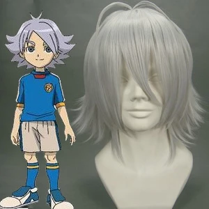 Silver 35cm Inazuma Eleven Fubuki Shirou Nylon Cosplay Wig