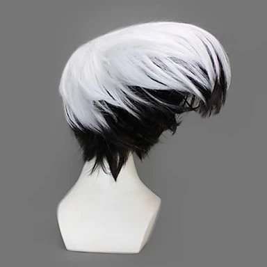 White And Black 45cm Nura: Rise Of The Yokai Clan Rikuo Nura Cosplay Wig - Image 2